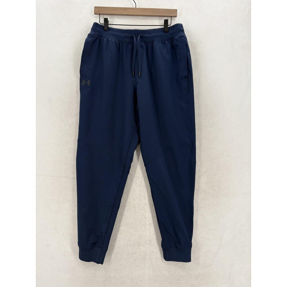 Under Armour Sportstyle Woven Joggers Pants Mens Large Academy Blue UA Storm Gym